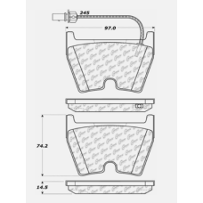 Centric 104.10290 - Posi Quiet Semi-Metallic Disc Brake Pads with Hardware, 2-Wheel Set