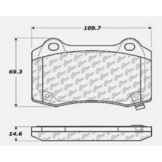 Centric 104.10530 - Posi Quiet Semi-Metallic Disc Brake Pads with Hardware, 2-Wheel Set