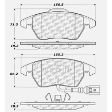 Centric 104.11070 - Posi Quiet Semi-Metallic Disc Brake Pads with Hardware, 2-Wheel Set