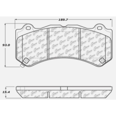 Centric 104.14051 - Posi Quiet Semi-Metallic Disc Brake Pads with Hardware, 2-Wheel Set