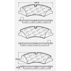 Centric 104.14790 - Posi Quiet Semi-Metallic Disc Brake Pads with Hardware, 2-Wheel Set
