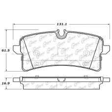 Centric 104.17800 - Posi Quiet Semi-Metallic Disc Brake Pads with Hardware, 2-Wheel Set