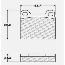 Centric 105.00310 - Posi Quiet Ceramic Disc Brake Pad, with Shims, 2-Wheel Set