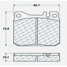 Centric 105.01451 - Posi Quiet Ceramic Disc Brake Pad, with Shims, 2-Wheel Set
