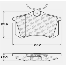 Centric 105.03400 - Posi Quiet Ceramic Disc Brake Pad, with Shims, 2-Wheel Set