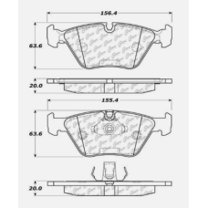 Centric 105.09460 - Posi Quiet Ceramic Disc Brake Pad, with Shims, 2-Wheel Set