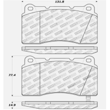Centric 105.10010 - Posi Quiet Ceramic Disc Brake Pad, with Shims, 2-Wheel Set