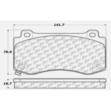 Centric 105.11490 - Posi Quiet Ceramic Disc Brake Pad, with Shims, 2-Wheel Set