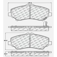 Centric 105.12730 - Posi Quiet Ceramic Disc Brake Pad, with Shims, 2-Wheel Set