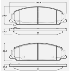 Centric 105.13510 - Posi Quiet Ceramic Disc Brake Pad, with Shims, 2-Wheel Set