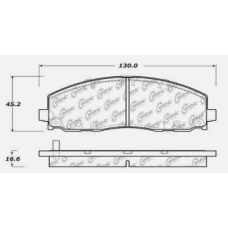 Centric 105.15890 - Posi Quiet Ceramic Disc Brake Pad, with Shims, 2-Wheel Set