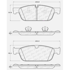 Centric 105.16361 - Posi Quiet Ceramic Disc Brake Pad, with Shims, 2-Wheel Set