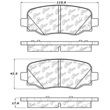 Centric 105.18090 - Posi Quiet Ceramic Disc Brake Pad, with Shims, 2-Wheel Set