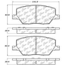 Centric 105.18110 - Posi Quiet Ceramic Disc Brake Pad, with Shims, 2-Wheel Set