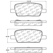 Centric 105.19140 - Posi Quiet Ceramic Disc Brake Pad, with Shims, 2-Wheel Set