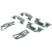 Centric 106.08340 - Posi Quiet Extended Wear Disc Brake Pads, with Shims and Hardware, 2-Wheel Set