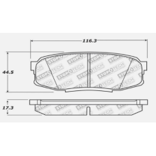 Centric 106.13040 - Posi Quiet Extended Wear Disc Brake Pads, with Shims and Hardware, 2-Wheel Set 