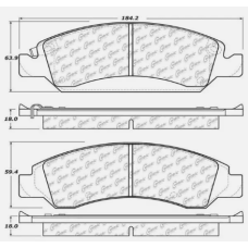 Centric 106.13630 - Posi Quiet Extended Wear Disc Brake Pads, with Shims and Hardware, 2-Wheel Set 