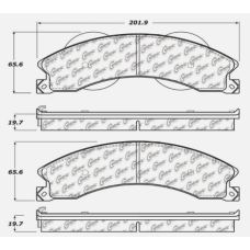 Centric 106.14110 - Posi Quiet Extended Wear Disc Brake Pads, with Shims and Hardware, 2-Wheel Set