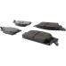 Centric 106.17070 - Posi Quiet Extended Wear Disc Brake Pads, with Shims and Hardware, 2-Wheel Set 