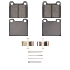 Dynamic Friction 1115-0031-01 - Active Performance Low Metallic Rear Brake Pads with Hardware for Porsche 911 & 912 1969-1983