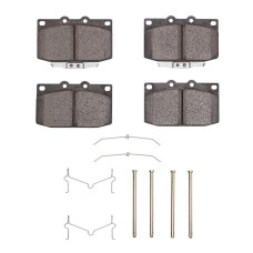 Dynamic Friction 1115-0331-01 - Active Performance Low Metallic Front Brake Pads with Hardware for 86-95 Mazda RX-7