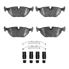 Dynamic Friction 1115-0396-01 - Active Performance Low Metallic Rear Brake Pads with Hardware for BMW 5 series, 7 series M3 & Z3.