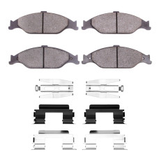 Dynamic Friction 1115-0804-01 - Active Performance Low Metallic Front Brake Pads with Hardware for 1999-2004 Ford Mustang