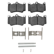 Dynamic Friction 1115-0916-01 - Active Performance Low Metallic Front Brake Pads with Hardware for Porsche 911.