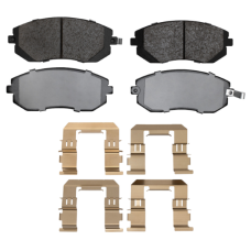 Dynamic Friction 1115-0929-01 - Active Performance Low Metallic Front Brake Pads with Hardware for Saab 9-2X, Subaru Baja, Forester, Impreza, Legacy & Outback.
