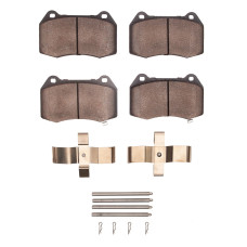Dynamic Friction 1115-0960-01 - Active Performance Low Metallic Front Brake Pads with Hardware for INFINITI G35 & Nissan 350Z 