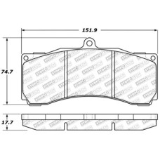 StopTech 308.12470 Front or Rear Street Performance Disc Brake Pads, 2-Wheel Set 
