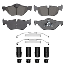 Dynamic Friction 1115-1267-01 - Active Performance Low Metallic Rear Brake Pads with Hardware to suit BMW 125i, 128i, 130i, 323i, 325i, 328i & X1