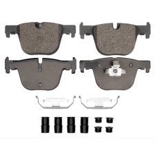 Dynamic Friction 1115-1610-01 - Active Performance Low Metallic Rear Brake Pads with Hardware for BMW 328i, 335i, 330i, 340i, 428i, 430i, 435i, 440i