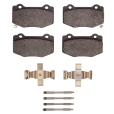 Dynamic Friction 1115-1718-01 - Active Performance Low Metallic Rear Brake Pads with Hardware for Cadillac ATS, Chevrolet Camaro and Chevrolet Corvette.