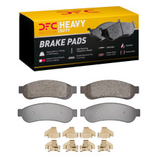Dynamic Friction 1214-1344-02 - Heavy Duty Semi Metallic Rear Disc Brake Pads for Ford F-250, F-350 & F-450 Super Duty