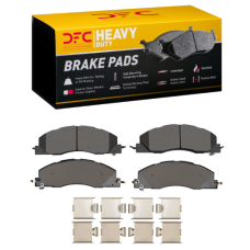 Dynamic Friction 1214-1399-01 - Heavy Duty Semi Metallic Front Disc Brake Pad Set with Hardware for Dodge Ram 2500, 3500 & 4000