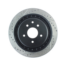 StopTech 127.42101R Drilled and Slotted High Carbon Brake Rotor
