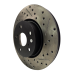 StopTech 127.44040L Drilled and Slotted High Carbon Brake Rotor 