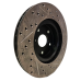 StopTech 127.44040R Drilled and Slotted High Carbon Brake Rotor 