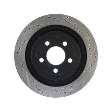 Stoptech 127.61109L Drilled and Slotted High Carbon Brake Rotor 