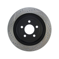 Stoptech 127.61109R Drilled and Slotted High Carbon Brake Rotor 