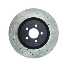 Stoptech 127.61116L Drilled and Slotted High-Carbon Brake Rotor 