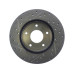 Stoptech 127.62025L Drilled and Slotted High-Carbon Brake Rotor