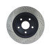 StopTech 127.67053L Drilled and Slotted High-Carbon Brake Rotor 