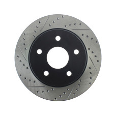 StopTech 127.67053R Drilled and Slotted High-Carbon Brake Rotor 