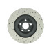 StopTech 128.47018R Drilled High-Carbon Brake Rotor 