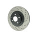 StopTech 128.47018R Drilled High-Carbon Brake Rotor 