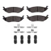Dynamic Friction 1400-0898-01 - Ultimate Truck Duty Performance Brake Pads with Hardware 