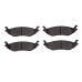 Dynamic Friction 1400-0898-01 - Ultimate Truck Duty Performance Rear Brake Pads for Dodge Dakota, Durango and Ram 1500